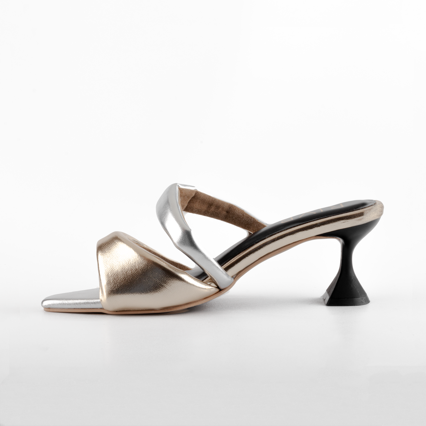 Silver-Golden Luster Heel