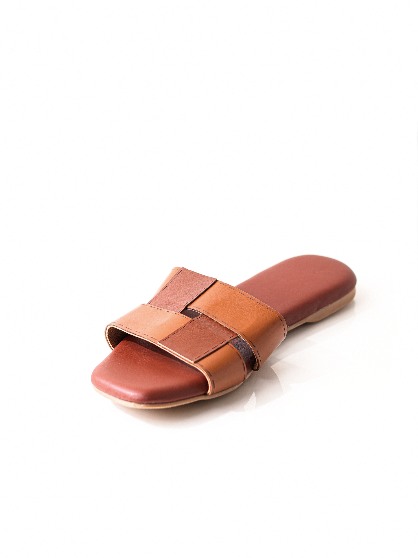 Puzzle Layover Flats -Brown