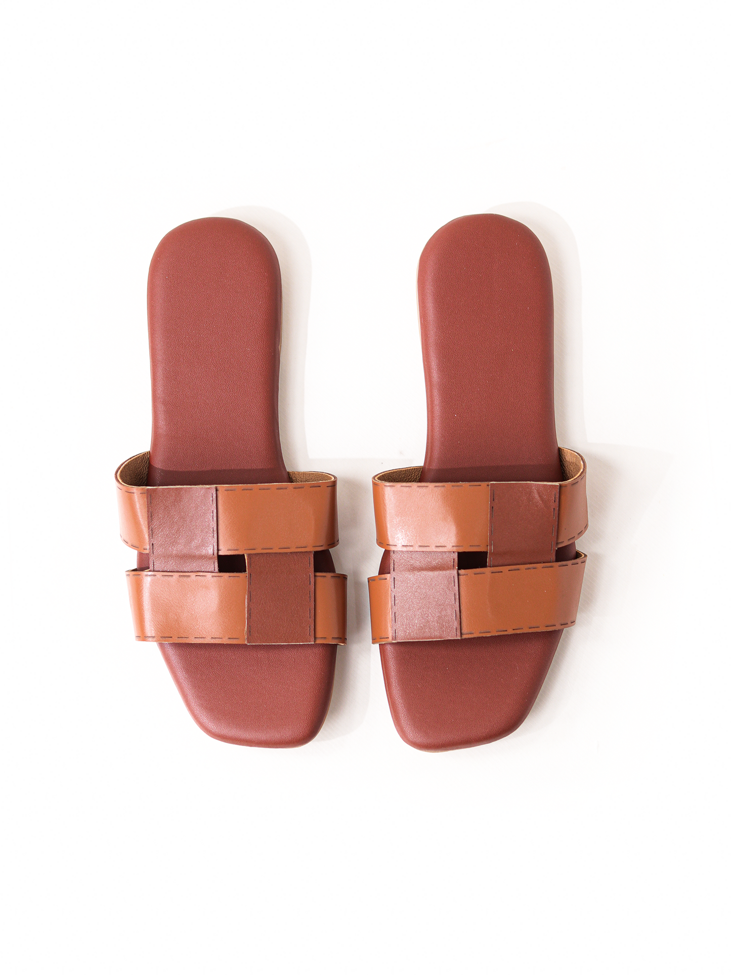 Puzzle Layover Flats -Brown