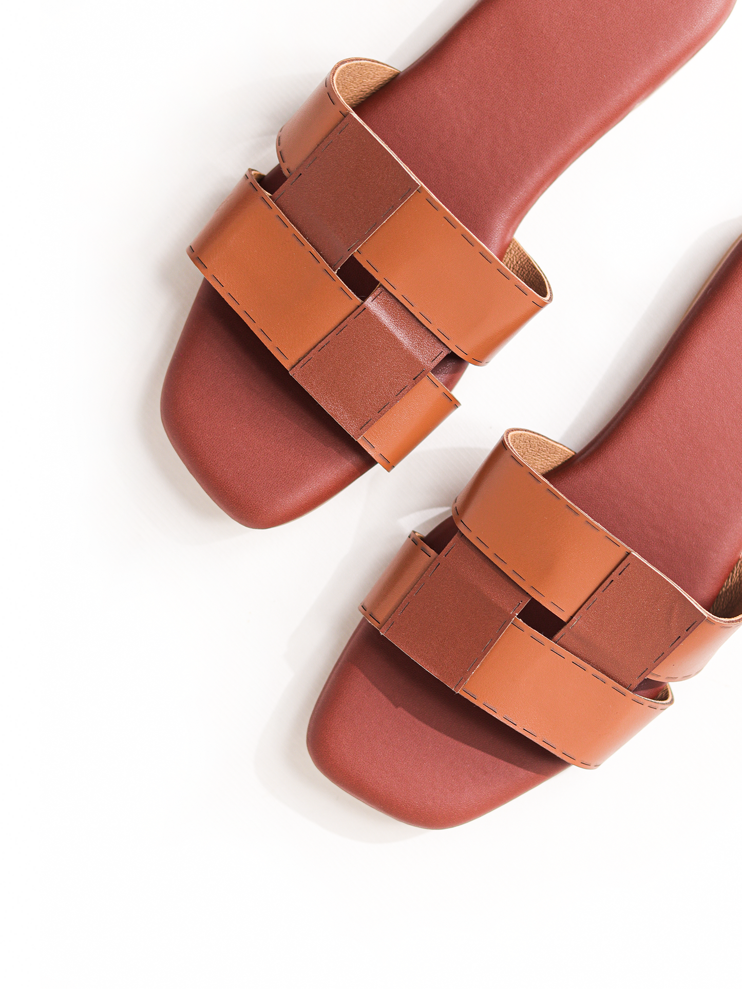 Puzzle Layover Flats -Brown