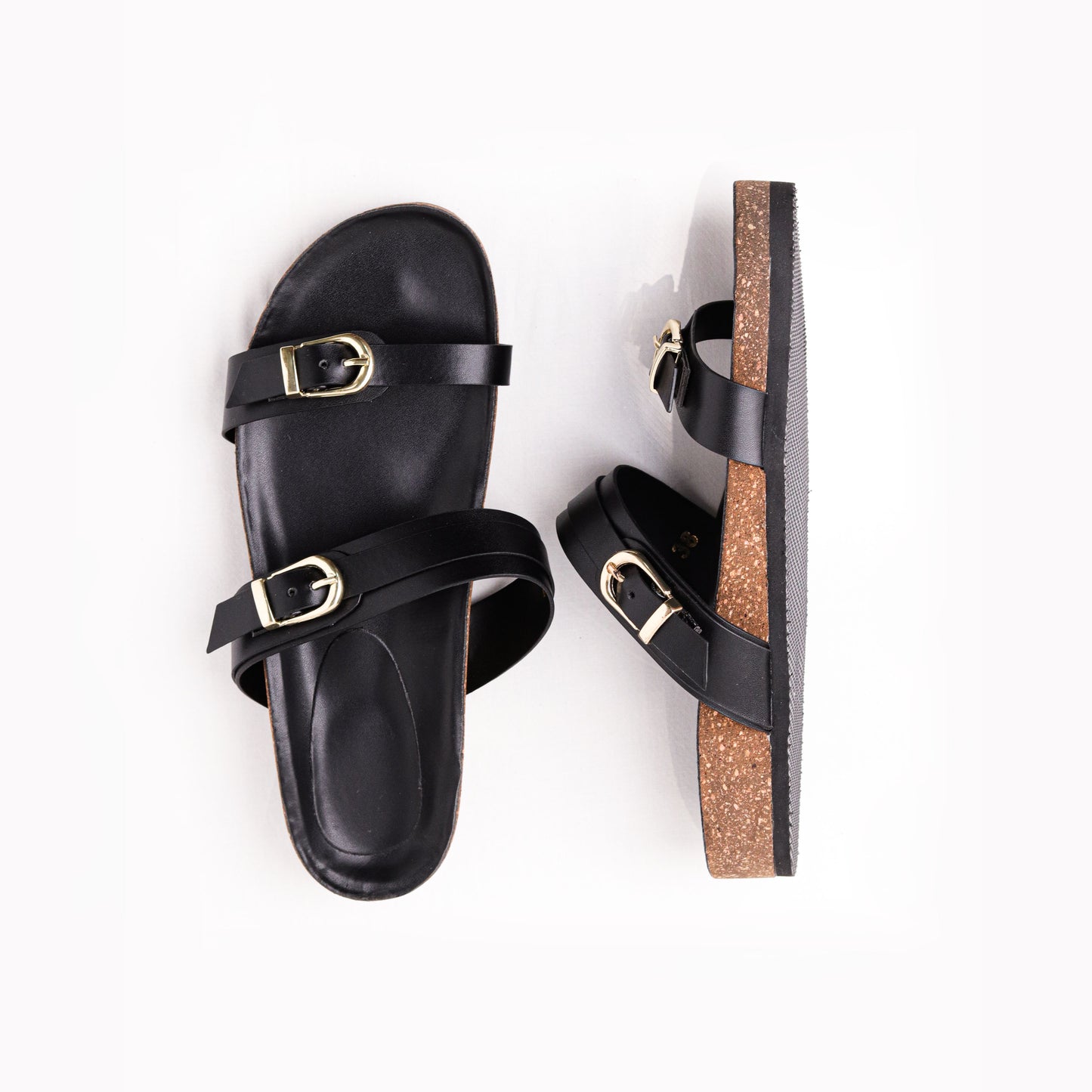 Cork bed cushion sandals