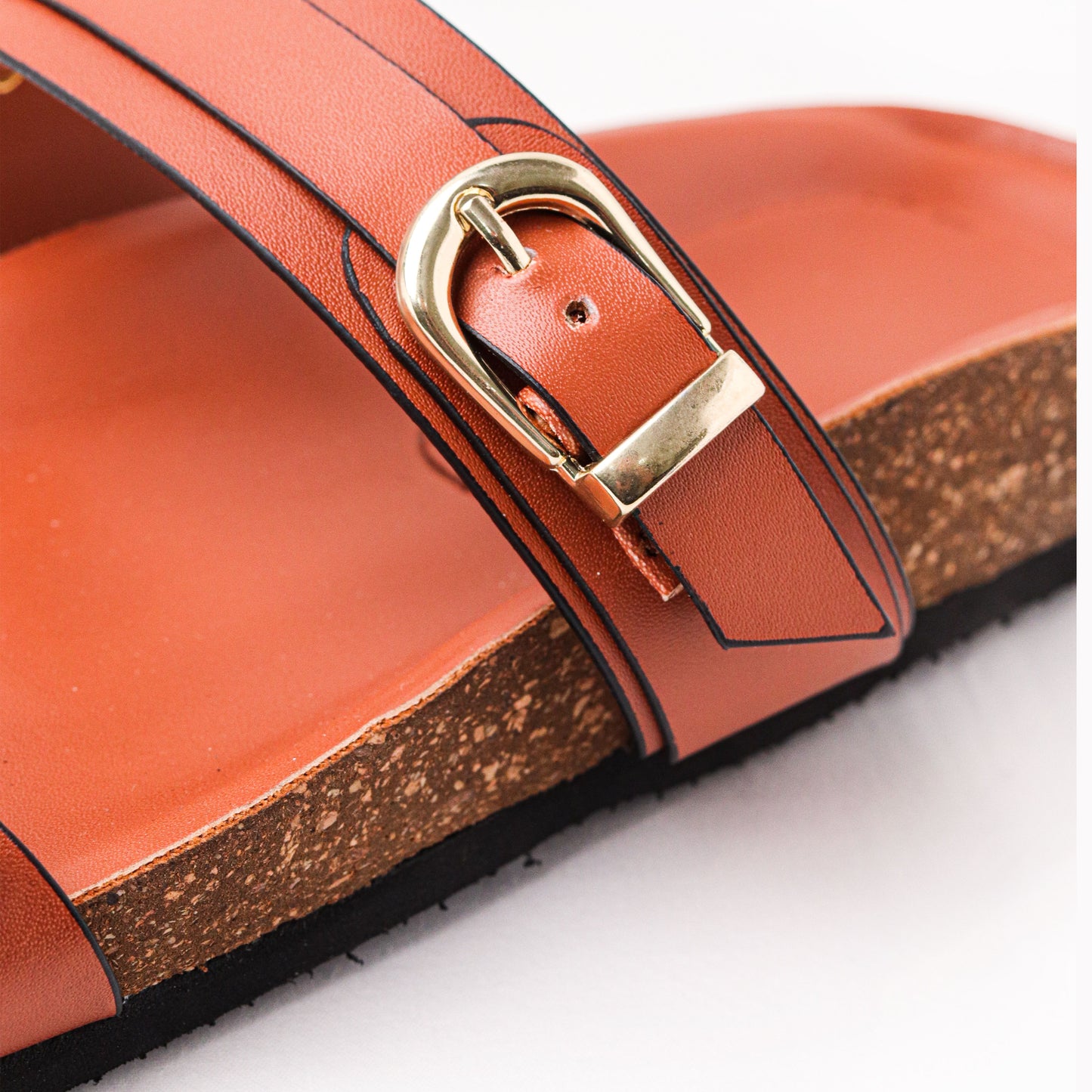 Cork bed cushion sandals
