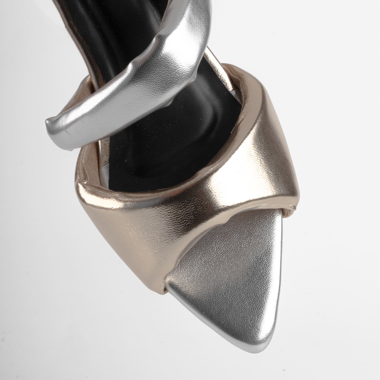 Silver-Golden Luster Heel