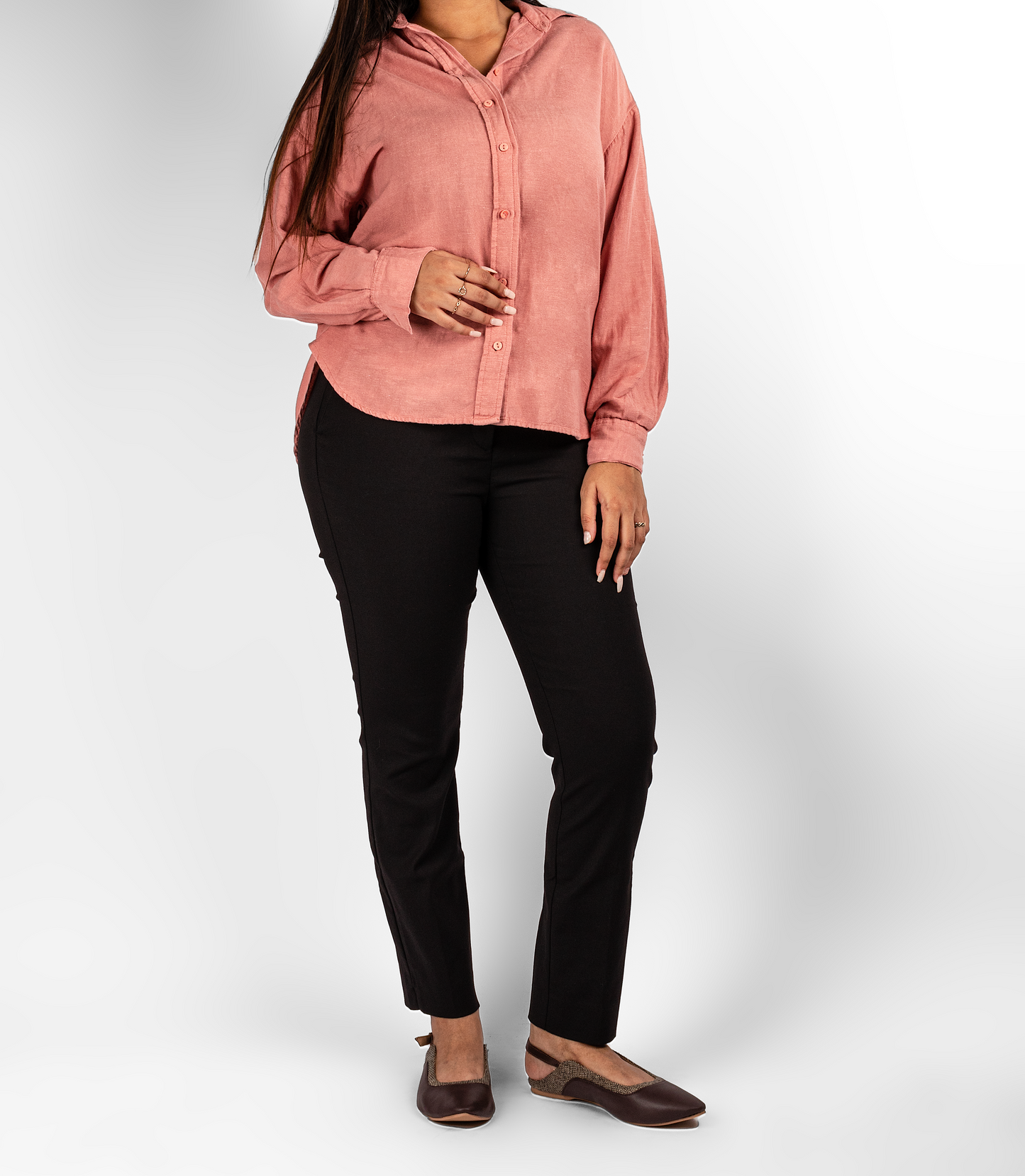 Brown Checkered Mule