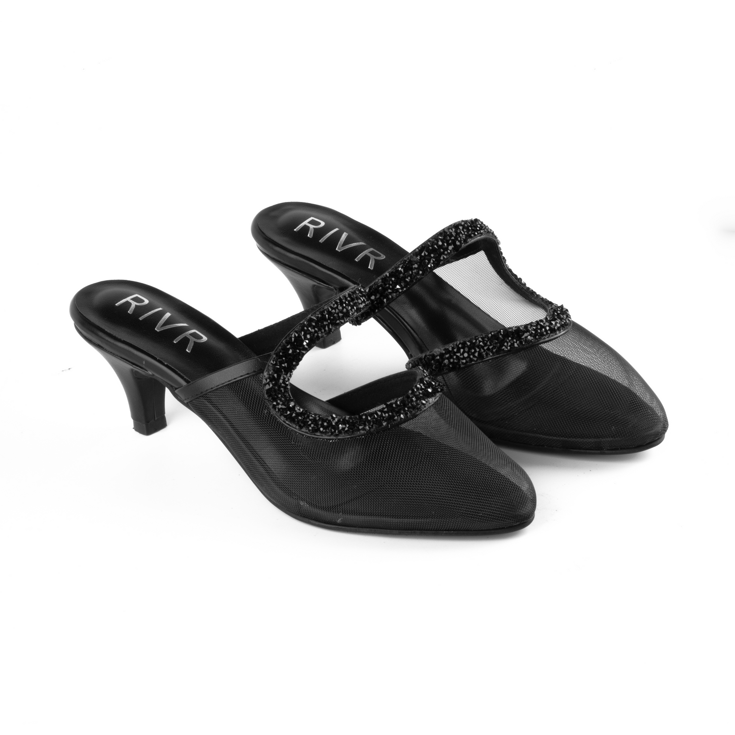 Black Twinkle Mule