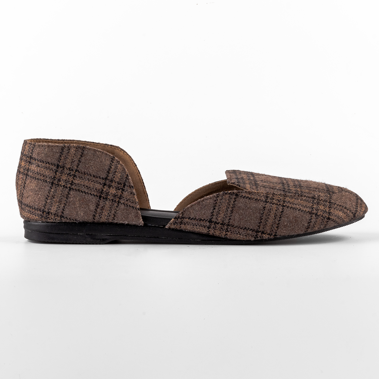 Brown and Beige Checked Loer