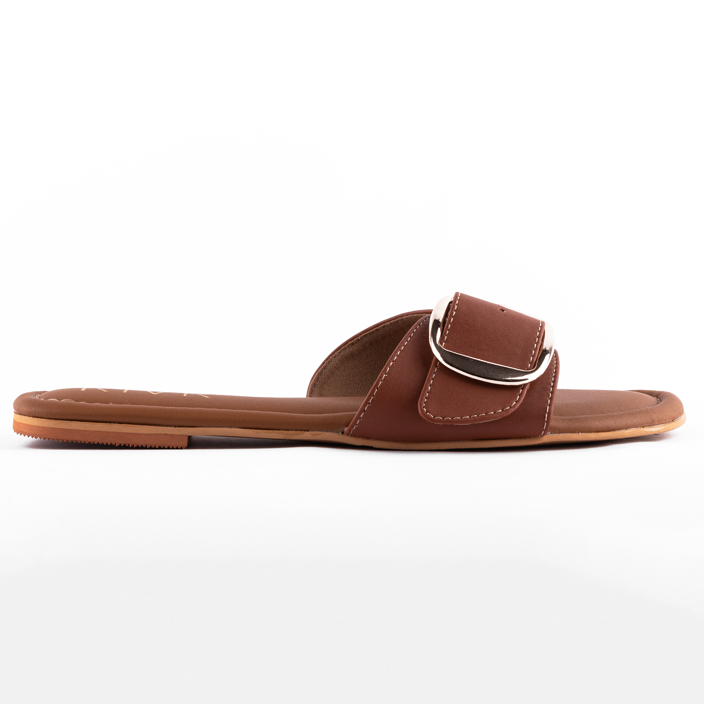 Buckle Slidders in Tan