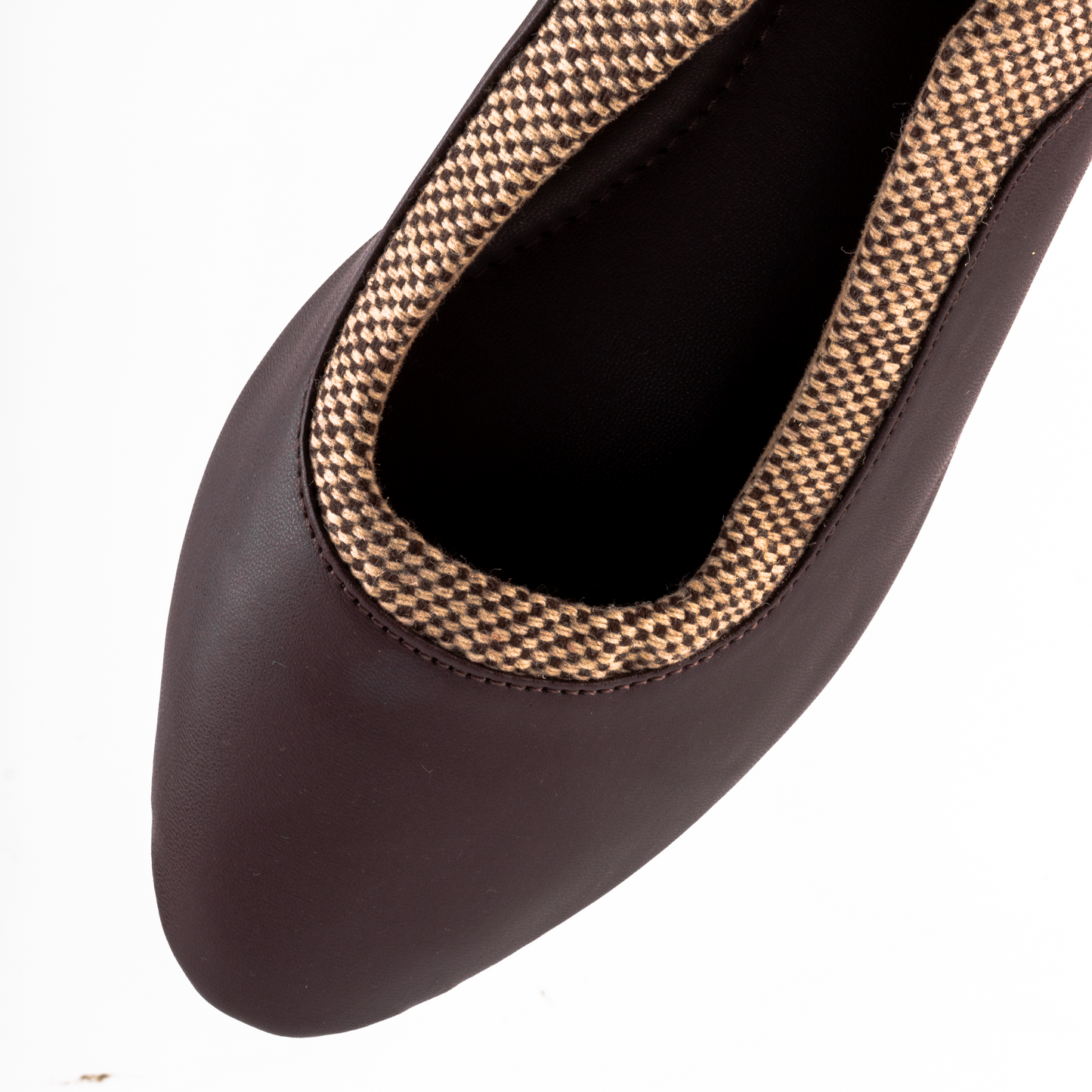 Brown Checkered Mule