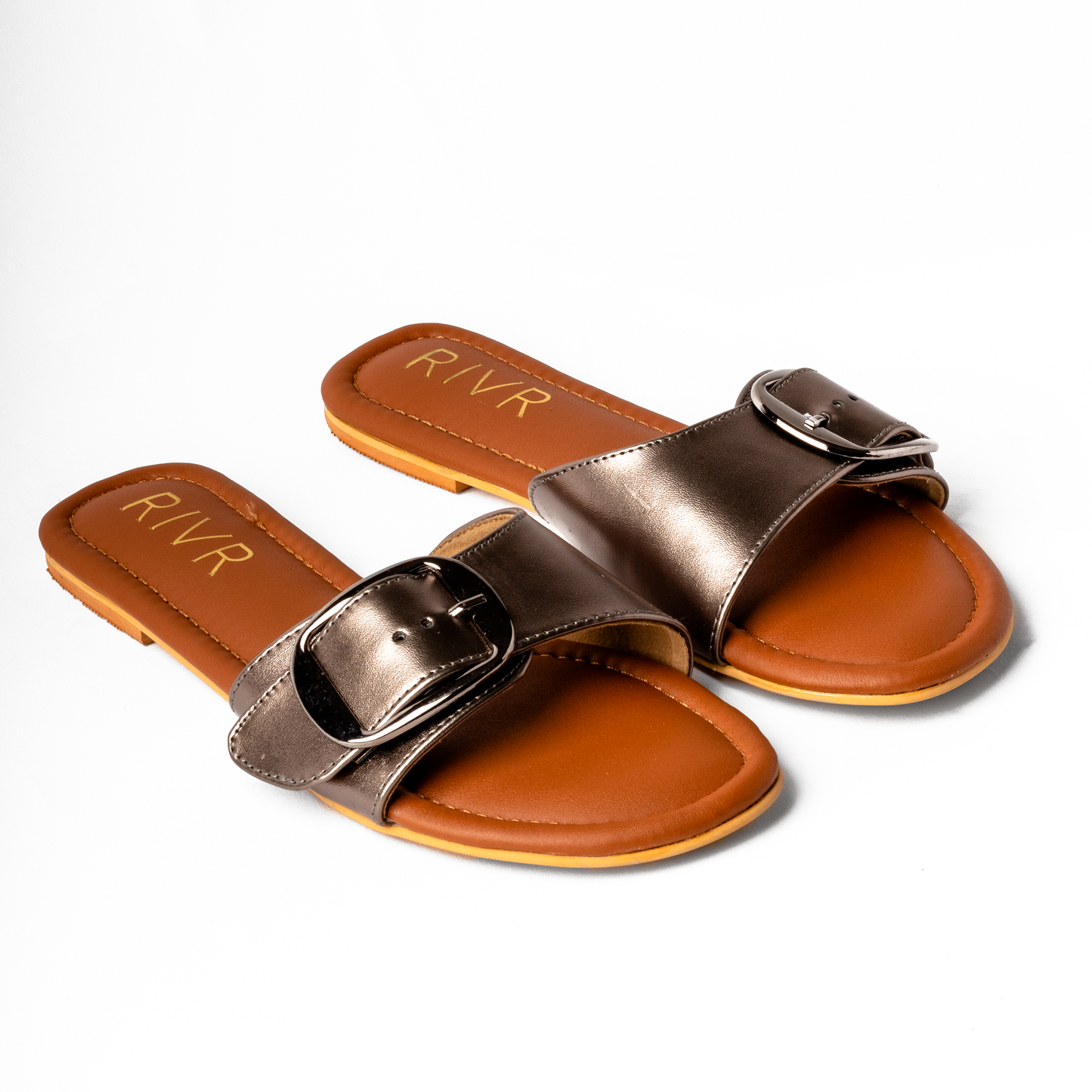 Buckle Slidders in Metallic