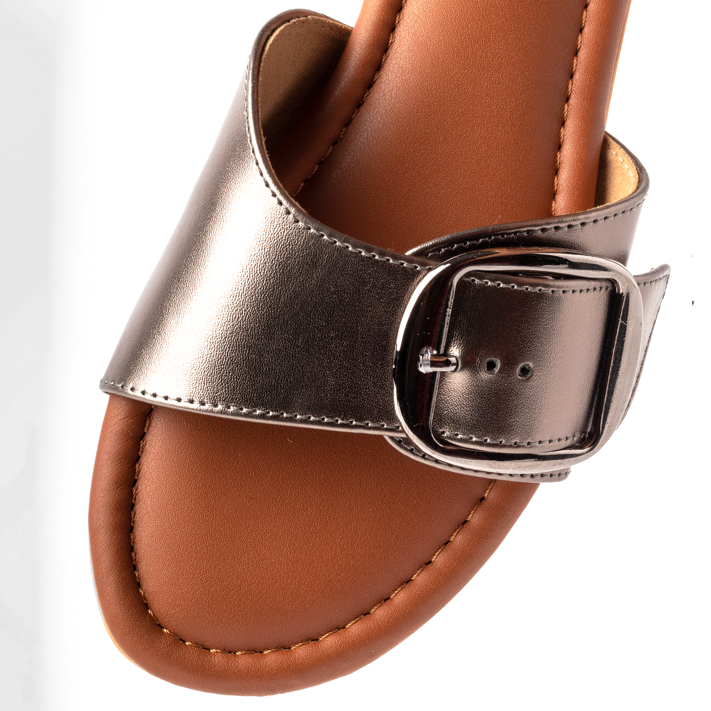 Buckle Slidders in Metallic