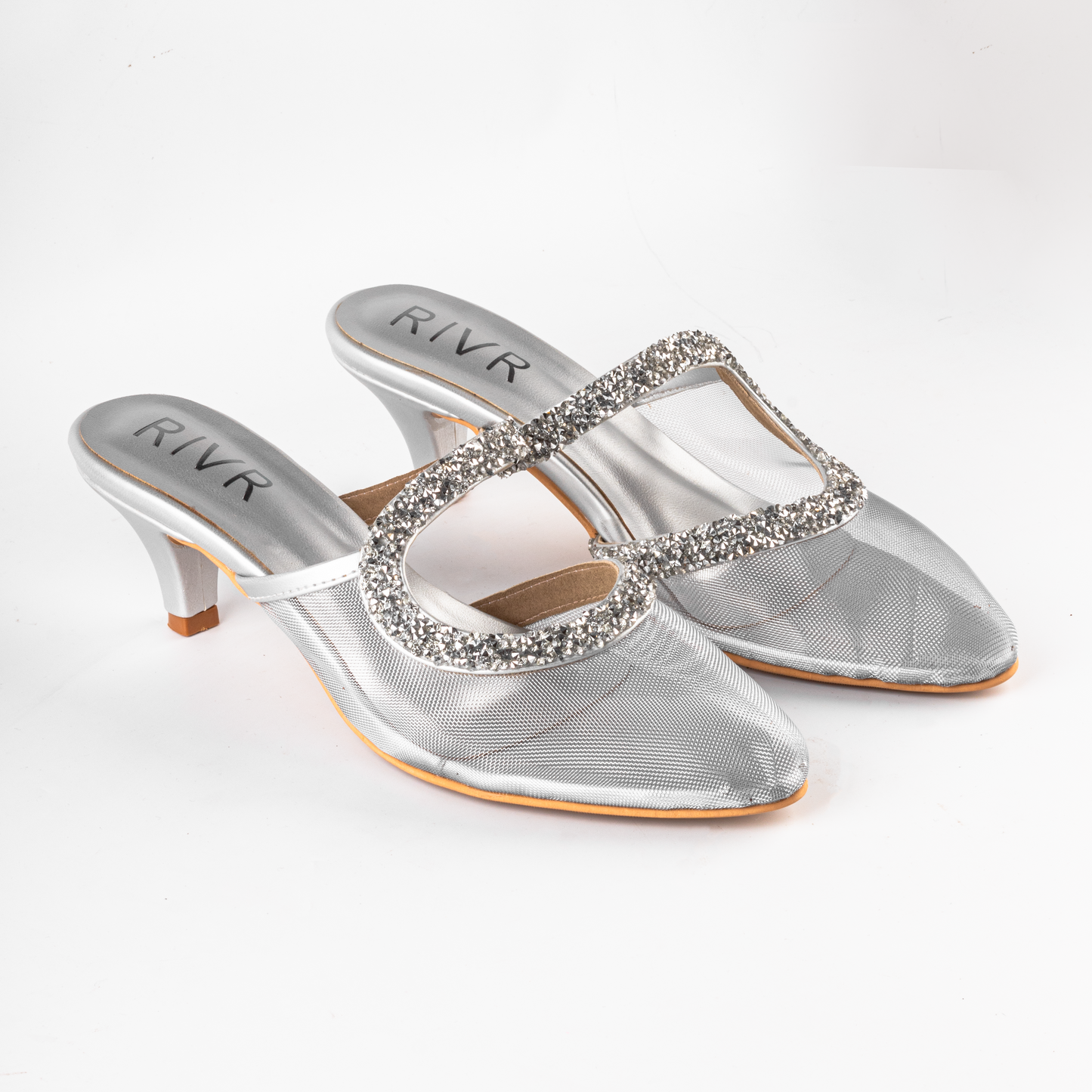 Silver Twinkle Mule