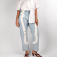 Double strap heel in Cream
