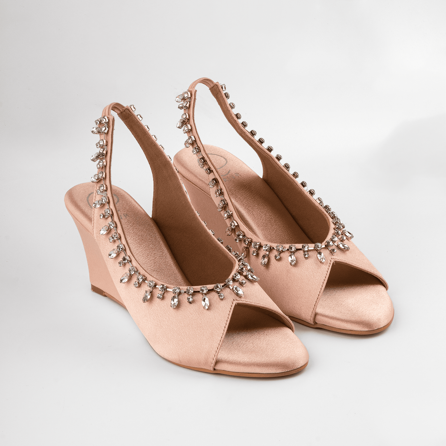 Vogue Studded Wedges- Pink