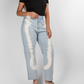 Sliver mesh heel with stones