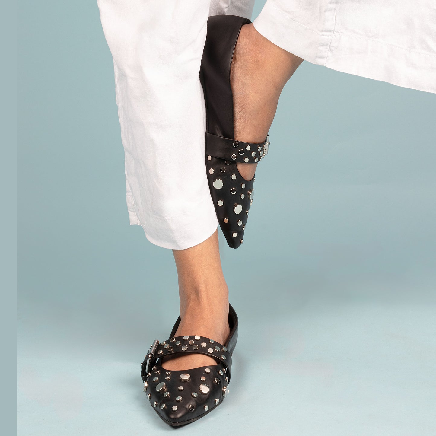 Studded ballerina