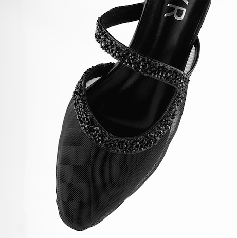 Black Twinkle Mule